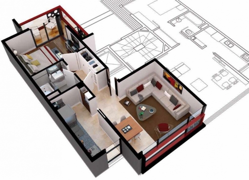 Departamento Semipiso · 50m² · 2 Ambientes