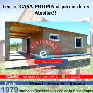 LLego el dia de tener TU CASA PROPIA!!