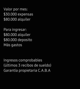 Departamento 3 Amb con Dependencia de Servicio