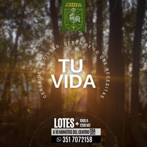 Lotes Desde 502 m² - Tierra de Pioneros (Córdoba Capital)